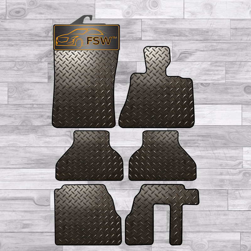 Bmw X5 E70 06-13 7 Seats Fully Tailored 3MM Rubber Heavy Duty Floor Mats Black