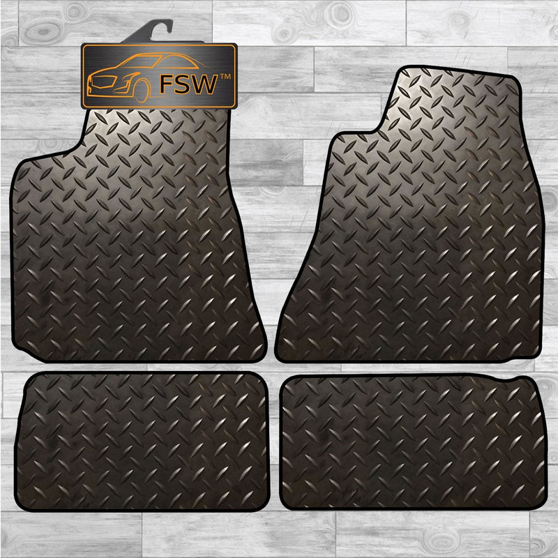 Chrysler 300C Saloon 06-12 Fully Tailored 3MM Rubber Heavy Duty Car Mats Black