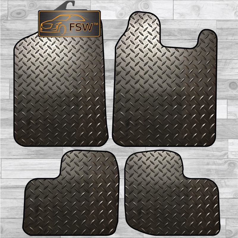 Daihatsu Charade 2003 On Tailored 3MM Rubber Heavy Duty Car Floor Mats Black Daihatsu Charade 2003 On Tailored 3MM Rubber Heavy Duty Car Floor Mats Black