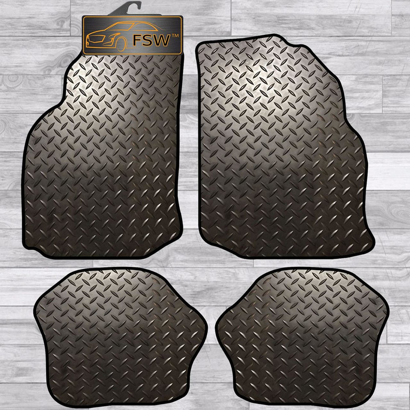 Ford S Max 2006 On Fully Tailored 3MM Rubber Heavy Duty Car Floor Mats Black