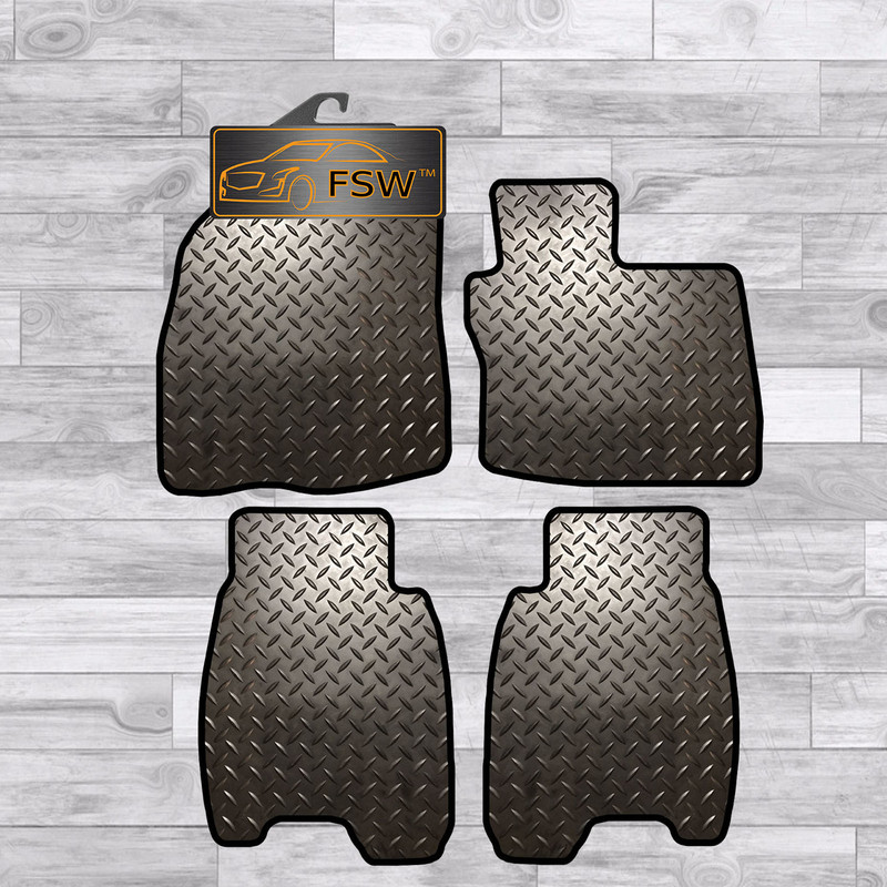 Honda Civic 1995-2001 (Ek) Fully Tailored 3MM Rubber Heavy Duty Car Mats Black