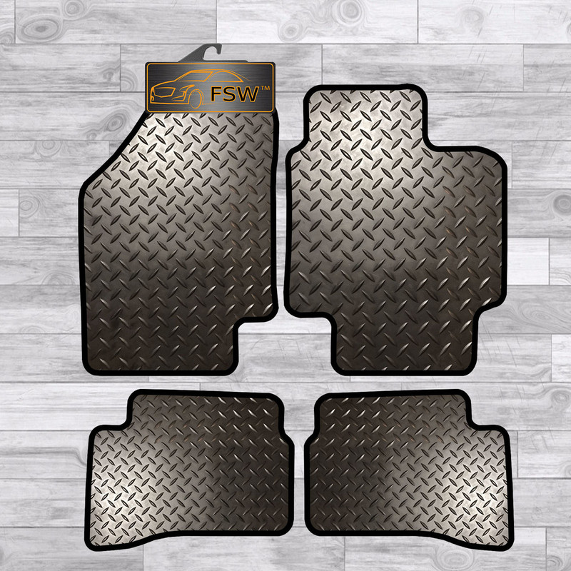 Hyundai Coupe 2002 On Tailored 3MM Rubber Heavy Duty Car Floor Mats Black