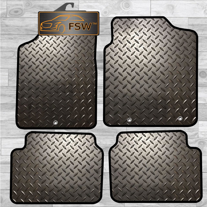 Hyundai I-20 08-2018 Fully Tailored 3MM Rubber Heavy Duty Car Floor Mats Black