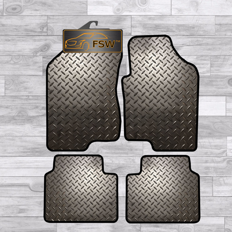 Hyundai Tucson 04-15 3 Pce Tailored 3MM Rubber Heavy Duty Car Floor Mats Black