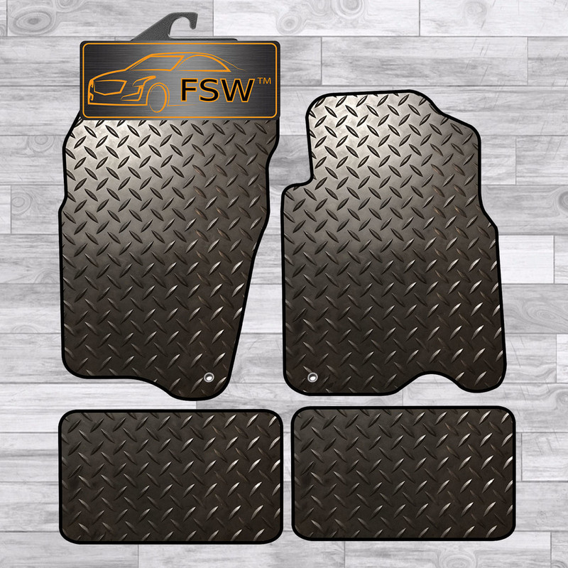 Jeep Grand Cherokee 92-98 Fully Tailored 3MM Rubber Heavy Duty Car Mats Black