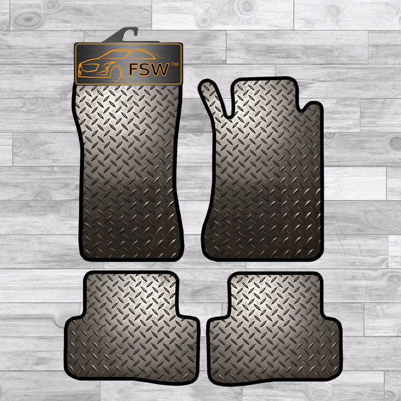 Mercedes Clc Coupe 2008 On Tailored 3MM Rubber Heavy Duty Floor Mats Black