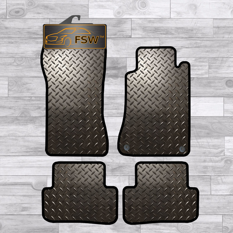 Mercedes Clk 2003-2009 Tailored 3MM Rubber Heavy Duty Floor Mats Black Mercedes Clk 2003-2009 Tailored 3MM Rubber Heavy Duty Floor Mats Black