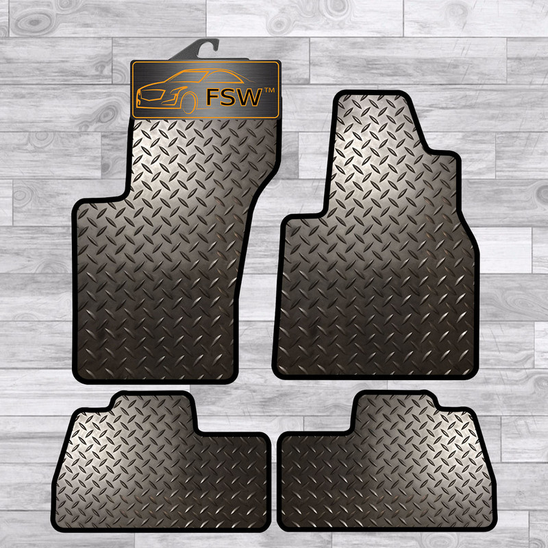 Mercedes R Class 06 On Fully Tailored 3MM Rubber Heavy Duty Floor Mats Black