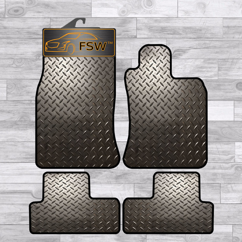 Mini Convertible 2008-2016 R57 Fully Tailored 3MM Rubber Heavy Duty Mats Black