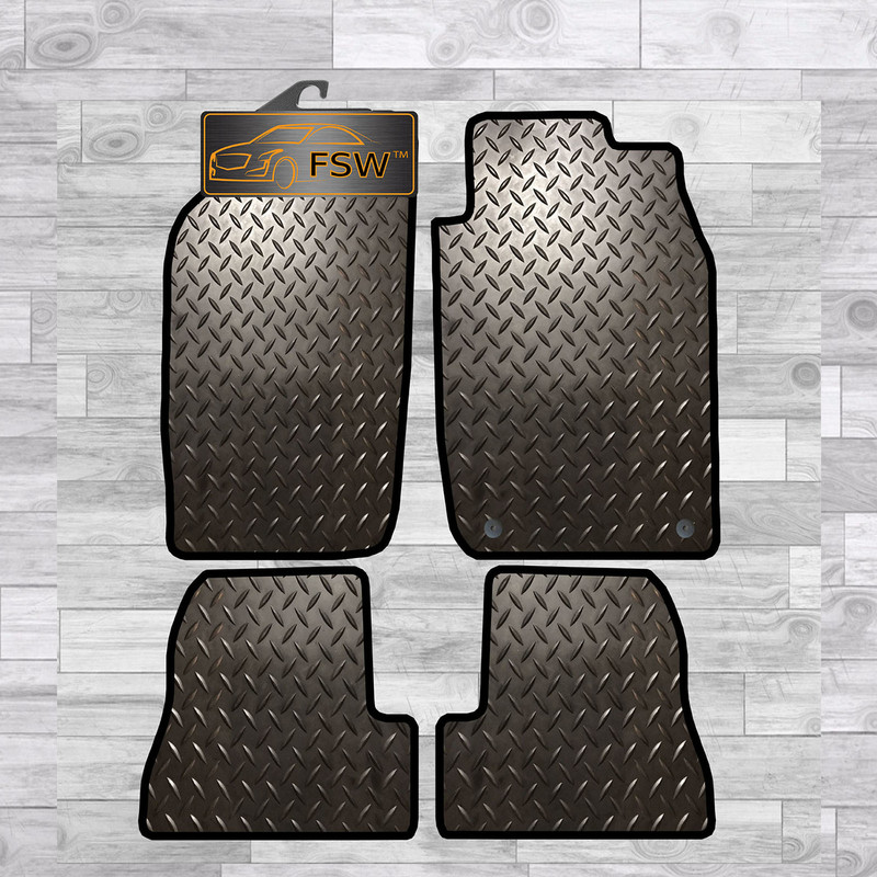 Peugeot 206Cc Fully Tailored 3Mm Rubber Heavy Duty Car Floor Mats