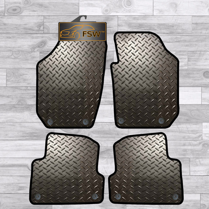Skoda Octavia 04-08 Fully Tailored 3Mm Rubber Heavy Duty Car Floor Mats 2 Clips Skoda Octavia 04-08 Fully Tailored 3Mm Rubber Heavy Duty Car Floor Mats 2 Clips