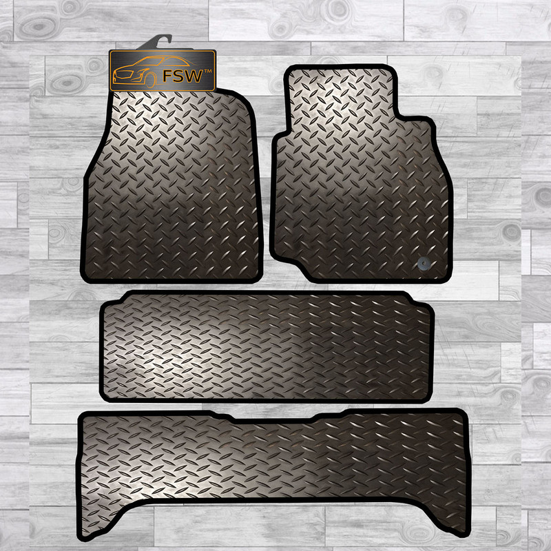 Toyota Land Cruiser Amazon 02-07 Tailored 3Mm Rubber Heavy Duty Car Floor Mats Toyota Land Cruiser Amazon 02-07 Tailored 3Mm Rubber Heavy Duty Car Floor Mats