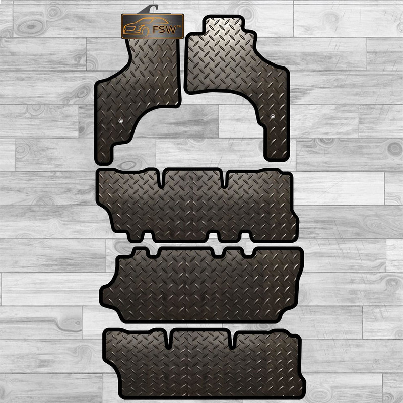 Toyota Previa Import Latest Fully Tailored 3Mm Rubber Heavy Duty Car Floor Mats