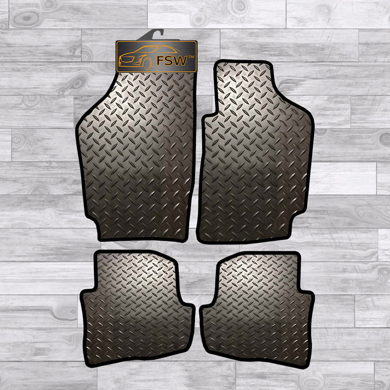 Vw Fox 06 On Fully Tailored 3Mm Rubber Heavy Duty Car Floor Mats