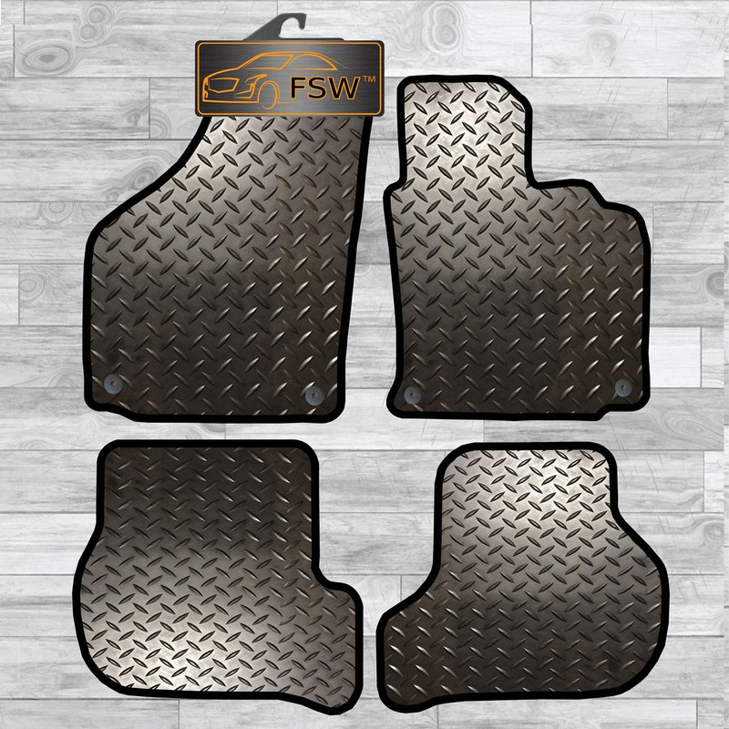 Vw Golf 5 04-07 Oval Clips Tailored 3Mm Rubber Heavy Duty Car Floor Mats Vw Golf 5 04-07 Oval Clips Tailored 3Mm Rubber Heavy Duty Car Floor Mats