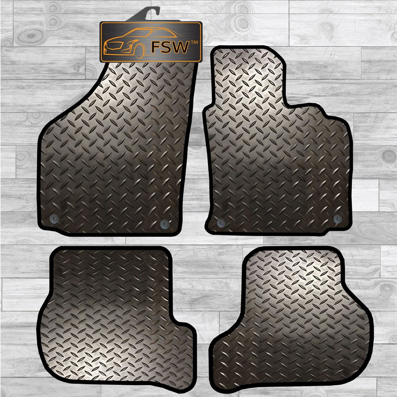 Vw Golf 5 2007-2008 Clips Tailored 3Mm Rubber Heavy Duty Car Floor Mats Vw Golf 5 2007-2008 Clips Tailored 3Mm Rubber Heavy Duty Car Floor Mats