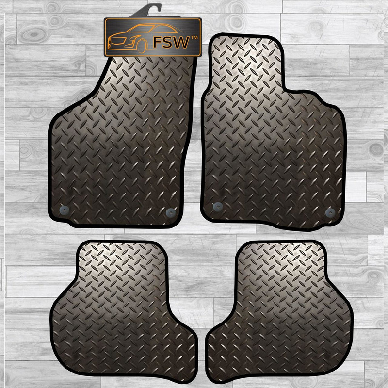 Vw Jetta 05-11 Oval Clips Fully Tailored 3Mm Rubber Heavy Duty Car Floor Mats Vw Jetta 05-11 Oval Clips Fully Tailored 3Mm Rubber Heavy Duty Car Floor Mats