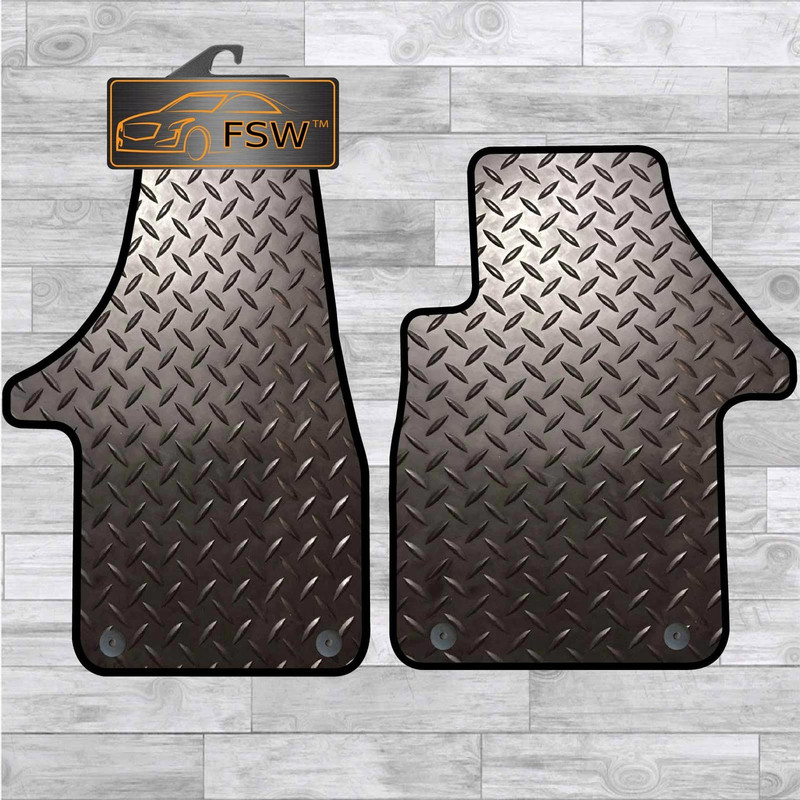 Vw T5 Caravelle Fronts Only Fully Tailored 3Mm Rubber Heavy Duty Floor Mats