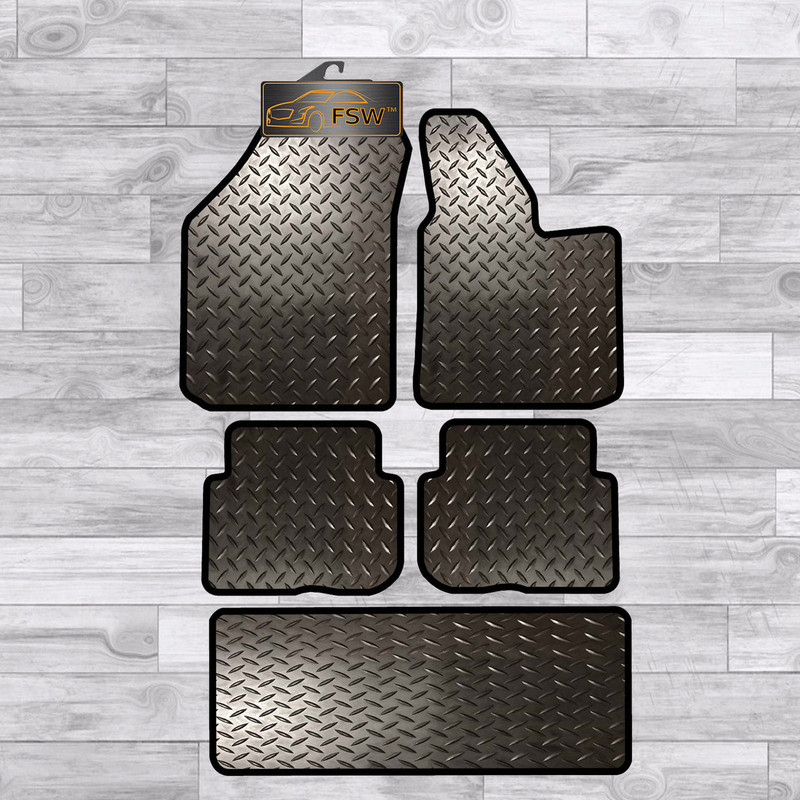 Vw Touran Upto 2005 Tailored 3Mm Rubber Heavy Duty Car Floor Mats