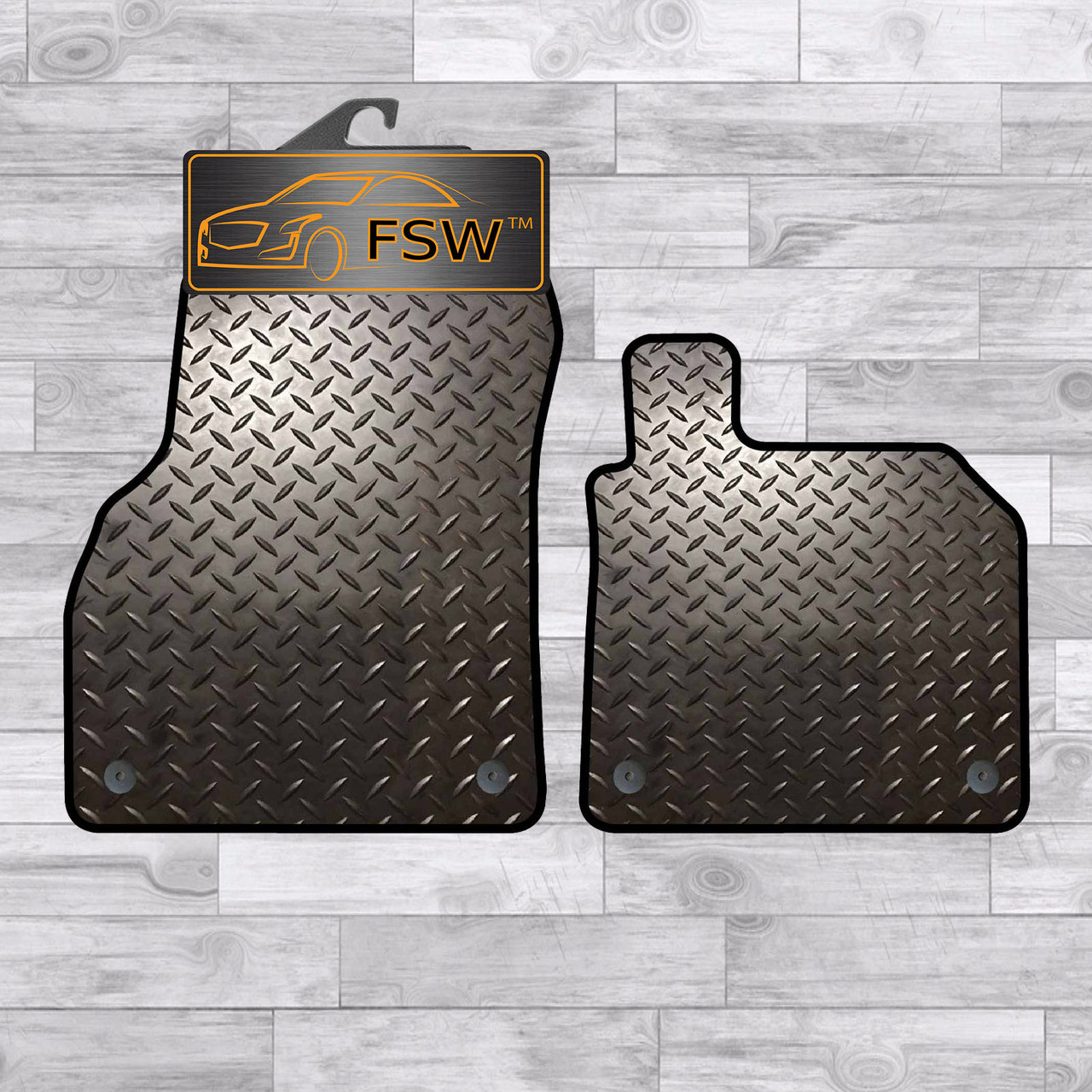 Audi Tt 2014 On 2pce 3mm Rubber Heavy Duty Mats