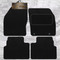 Ford Kuga 2008-2012 Oval Clips Fully Tailored Classic Car Floor Mats Black