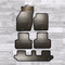 Volvo Xc90 5 Pce No Clips 03-14 Tailored 3Mm Rubber Heavy Duty Car Floor Mats