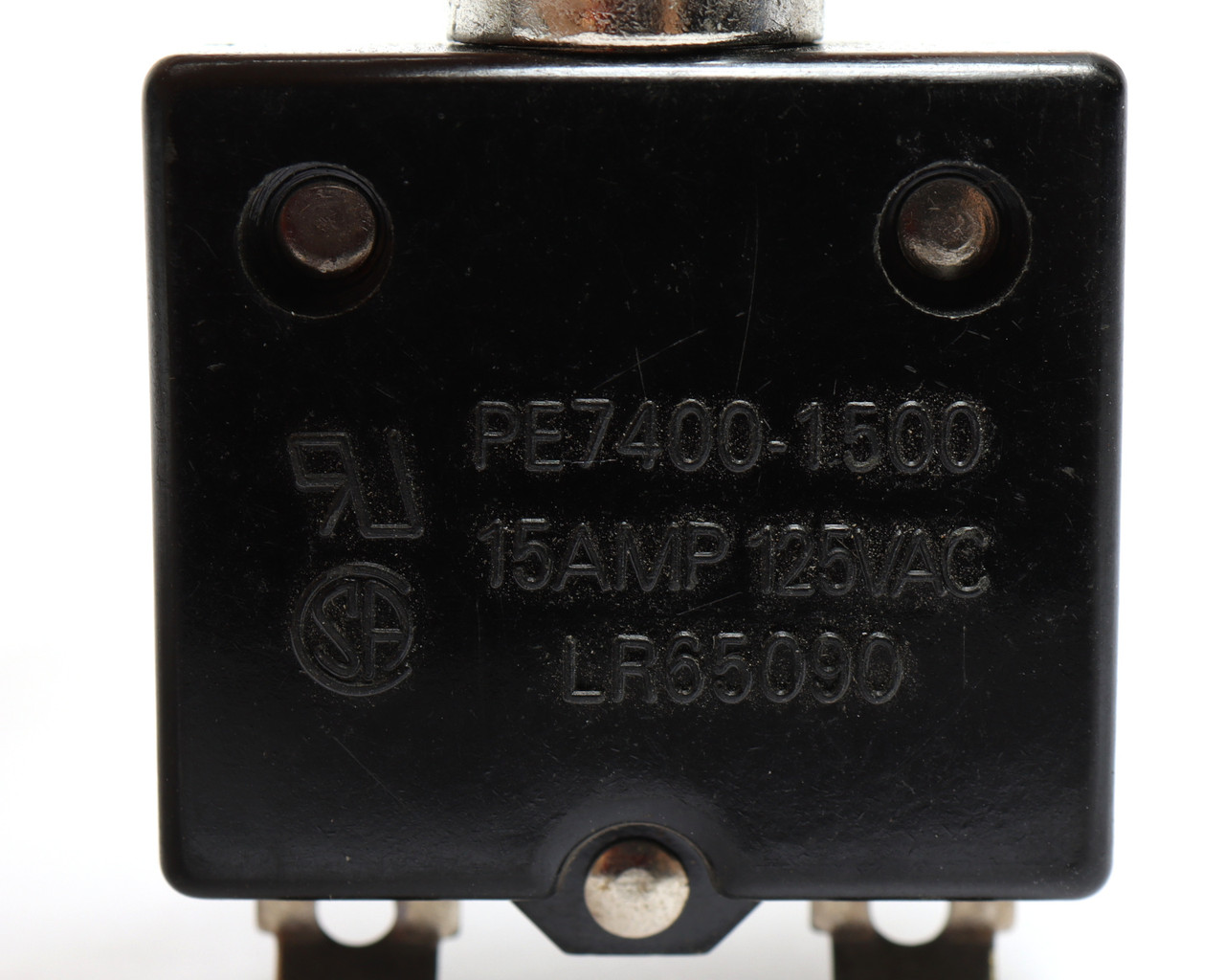 Joemex LR65090 Push Button Circuit Breaker, 15A