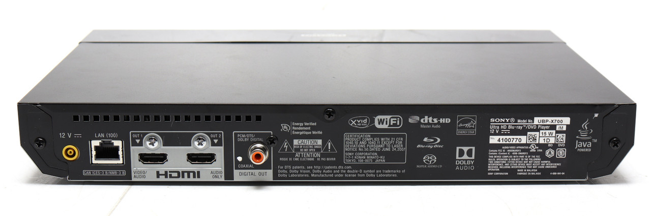 Sony UBP-X700/M 4K Ultra HD Blu-ray Player