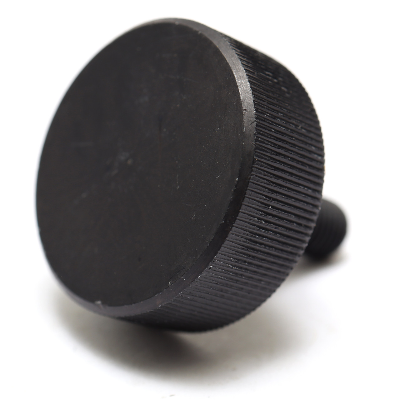 10-32 X 7/16" Knurled Thumb Screws (50 Pack) - Black Anodized Aluminum