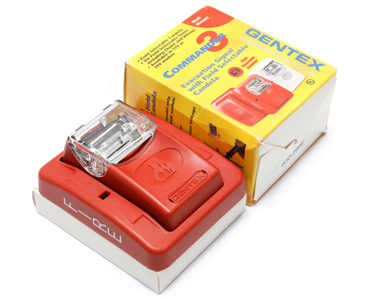 Gentex GES3-24WR Red Wall Mount Evacuation Strobe