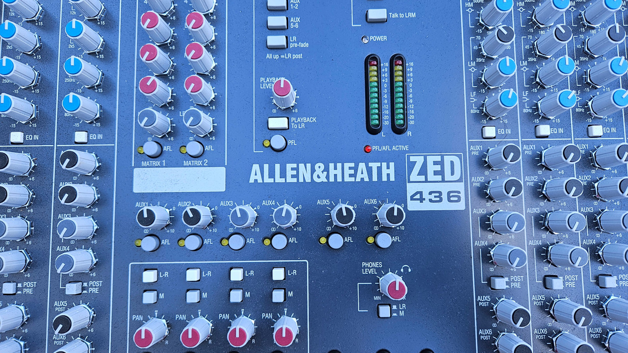 Allen & Heath ZED-436 Sound Mixer, 32 Channel