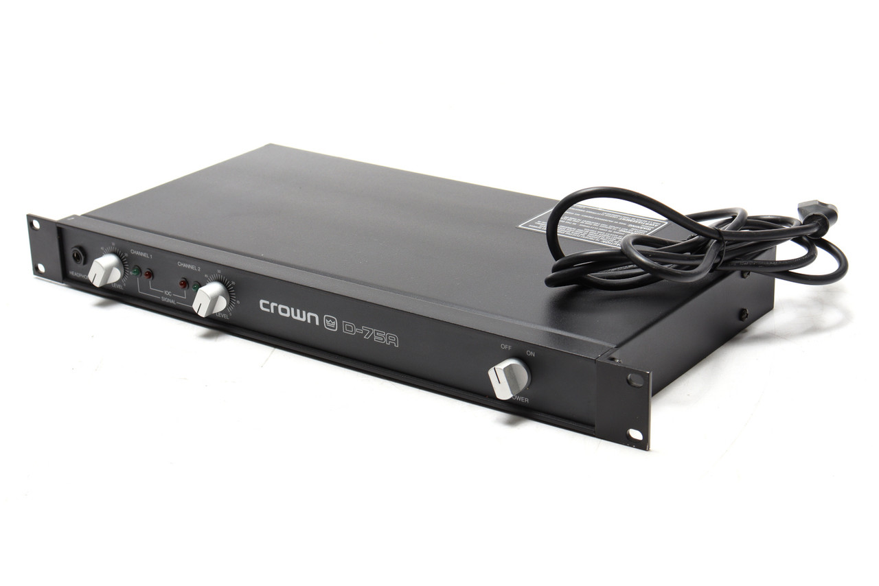 Crown D75A Two-channel Power Amplifier, 55W