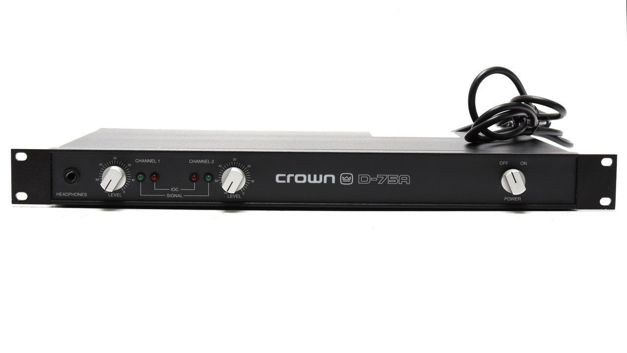 Crown D75A Two-channel Power Amplifier, 55W