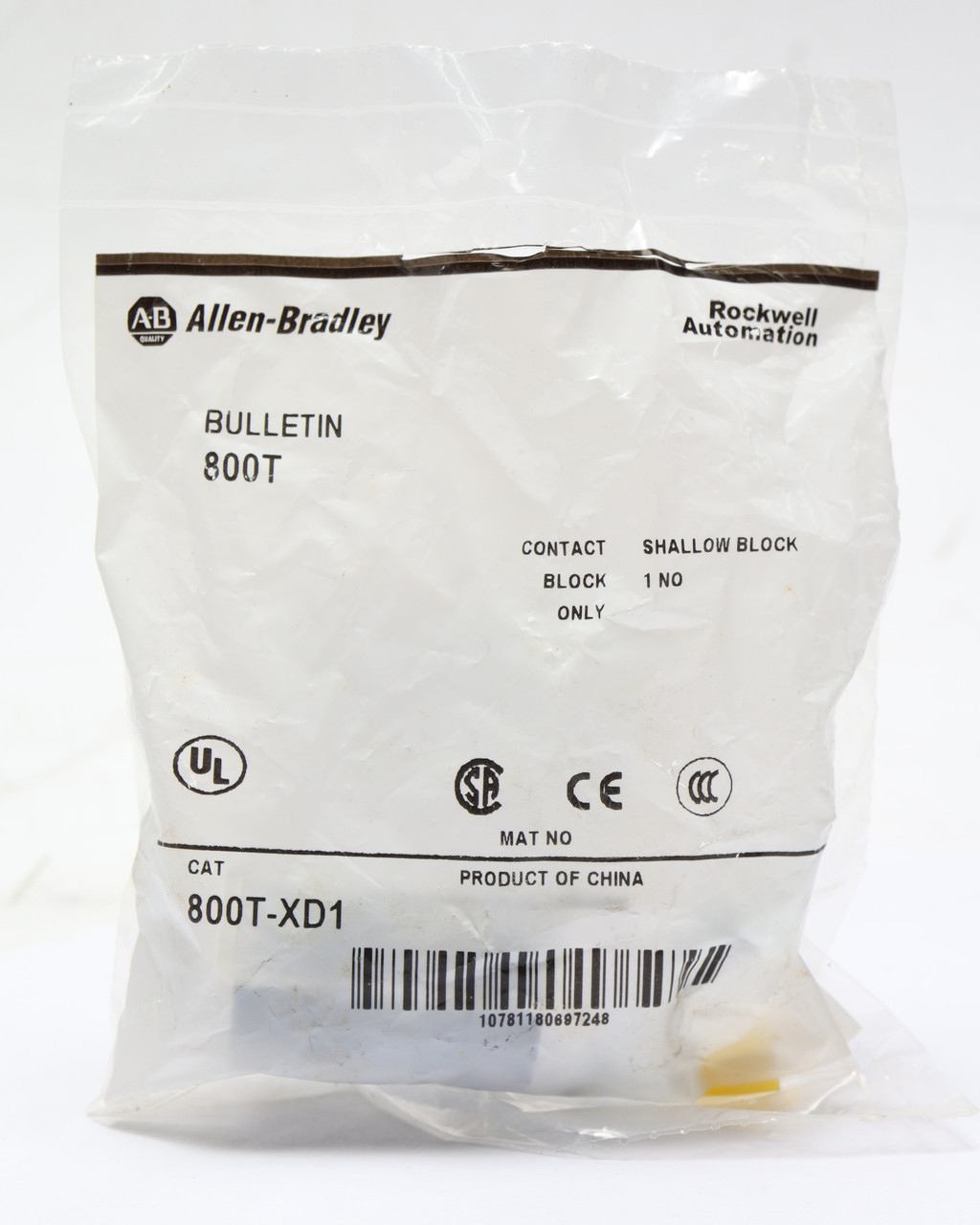 Allen-Bradley 800T-XD1 Push Button Contact Block
