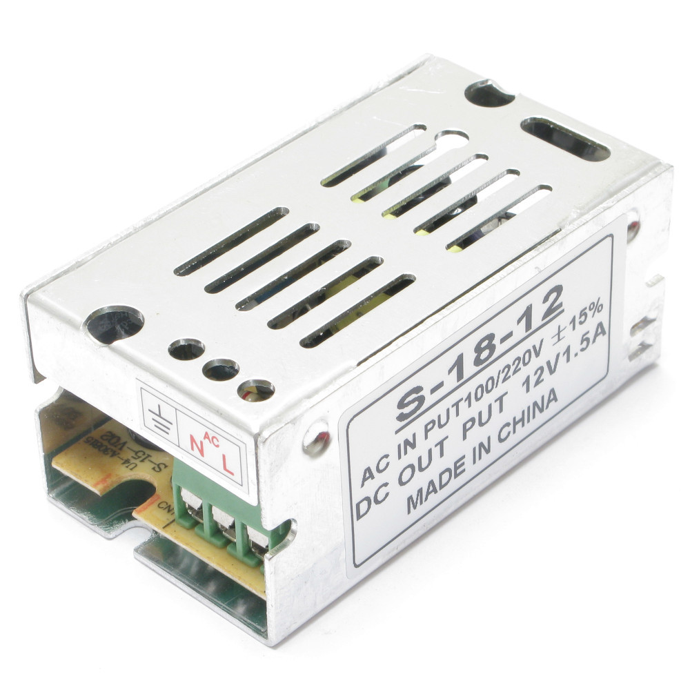 12 Volt DC 1.5 Amp Regulated Power Supply