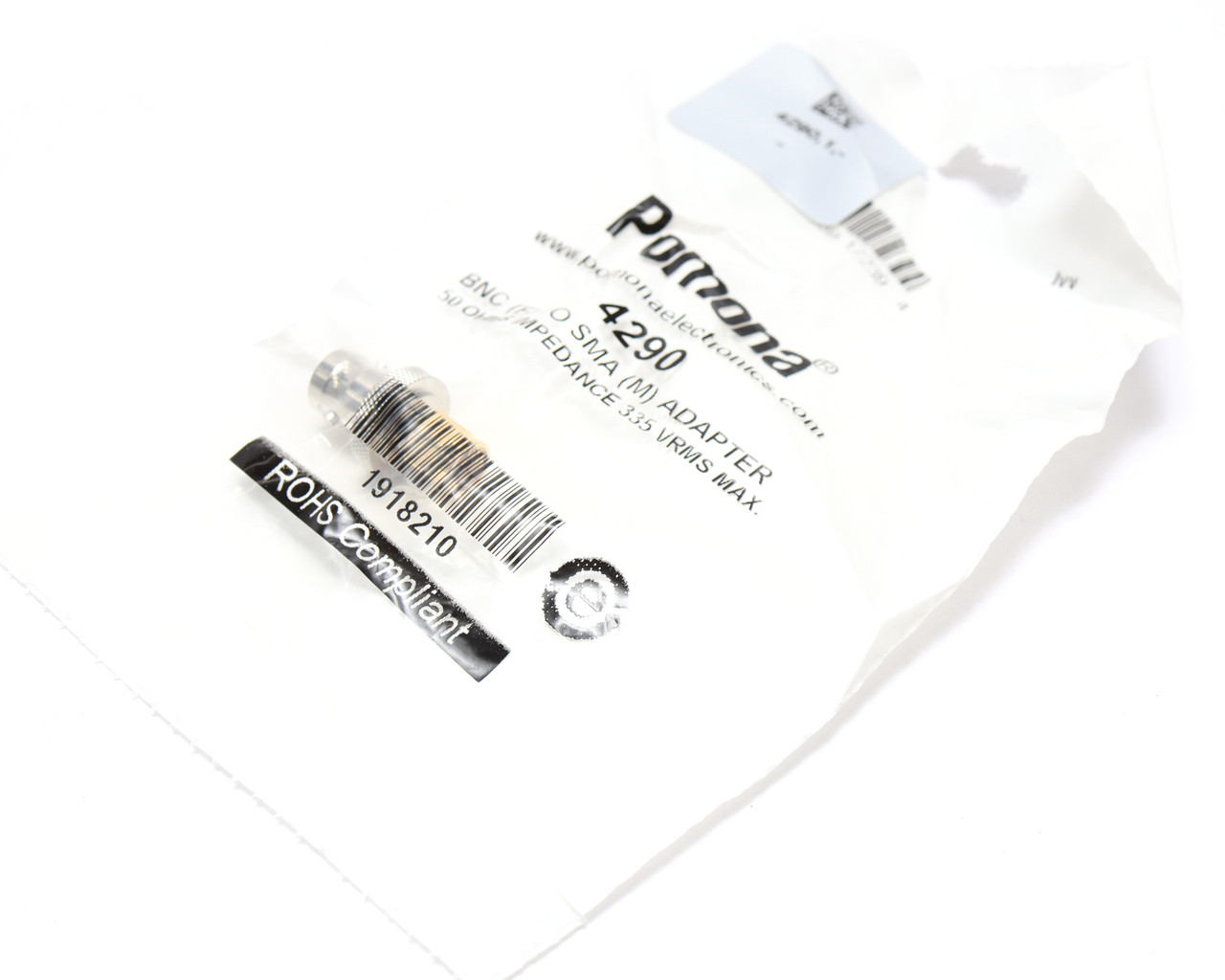 Pomona 4290 SMA Male to BNC Female Coaxial Adapter