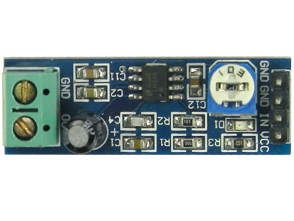 LM386 200 Gain Audio Amplifier Module