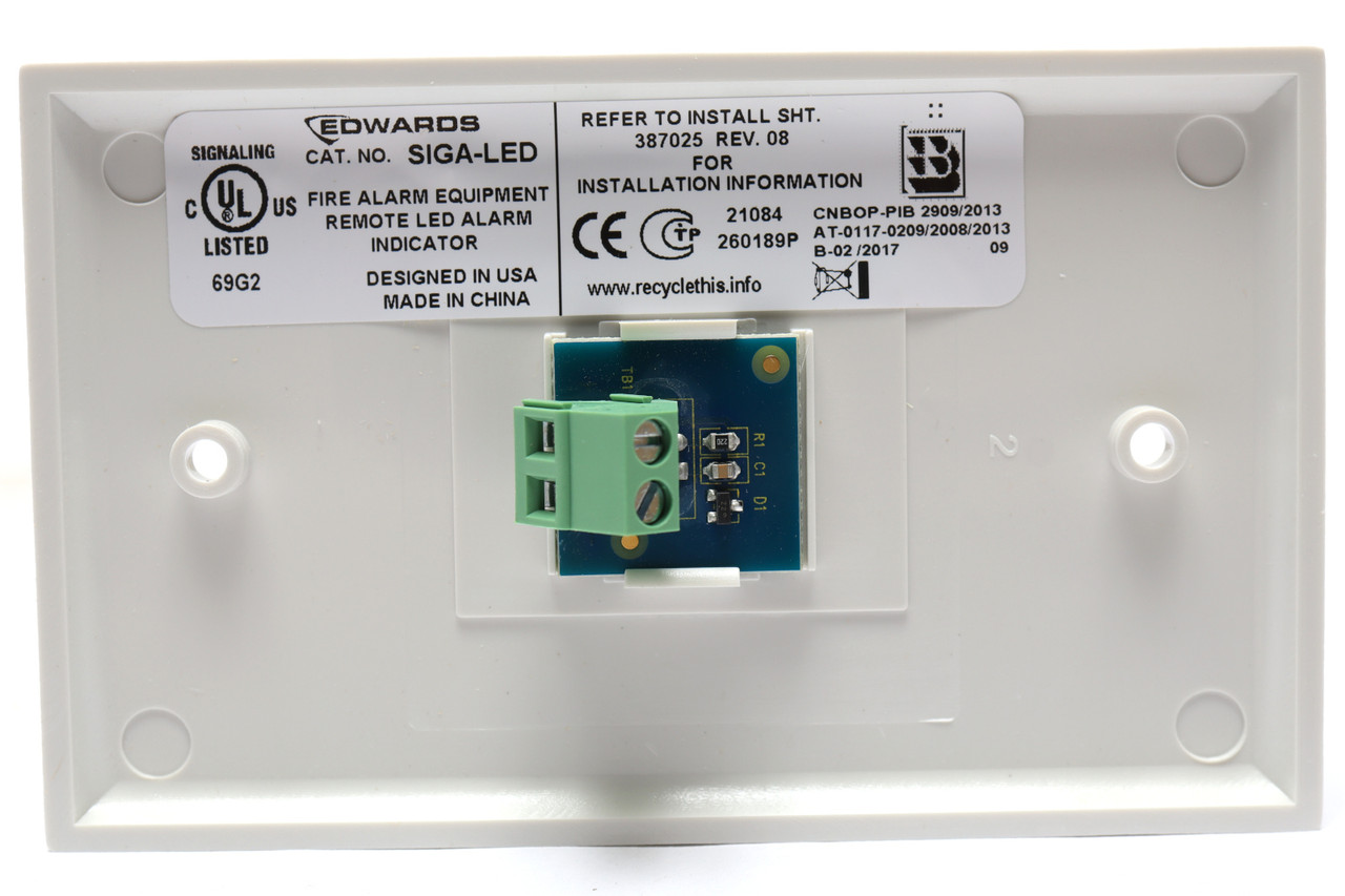 Edwards SIGA-LED Remote Alarm Indicator
