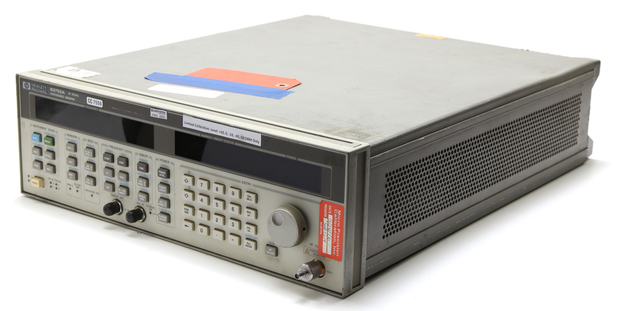 HP 83752A Synthesized Microwave Sweeper, 10 MHz to 20 GHz