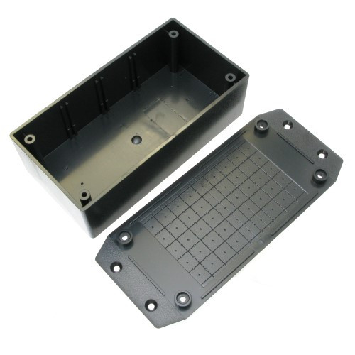Long Project Box Plastic Mountable Project Box, Black