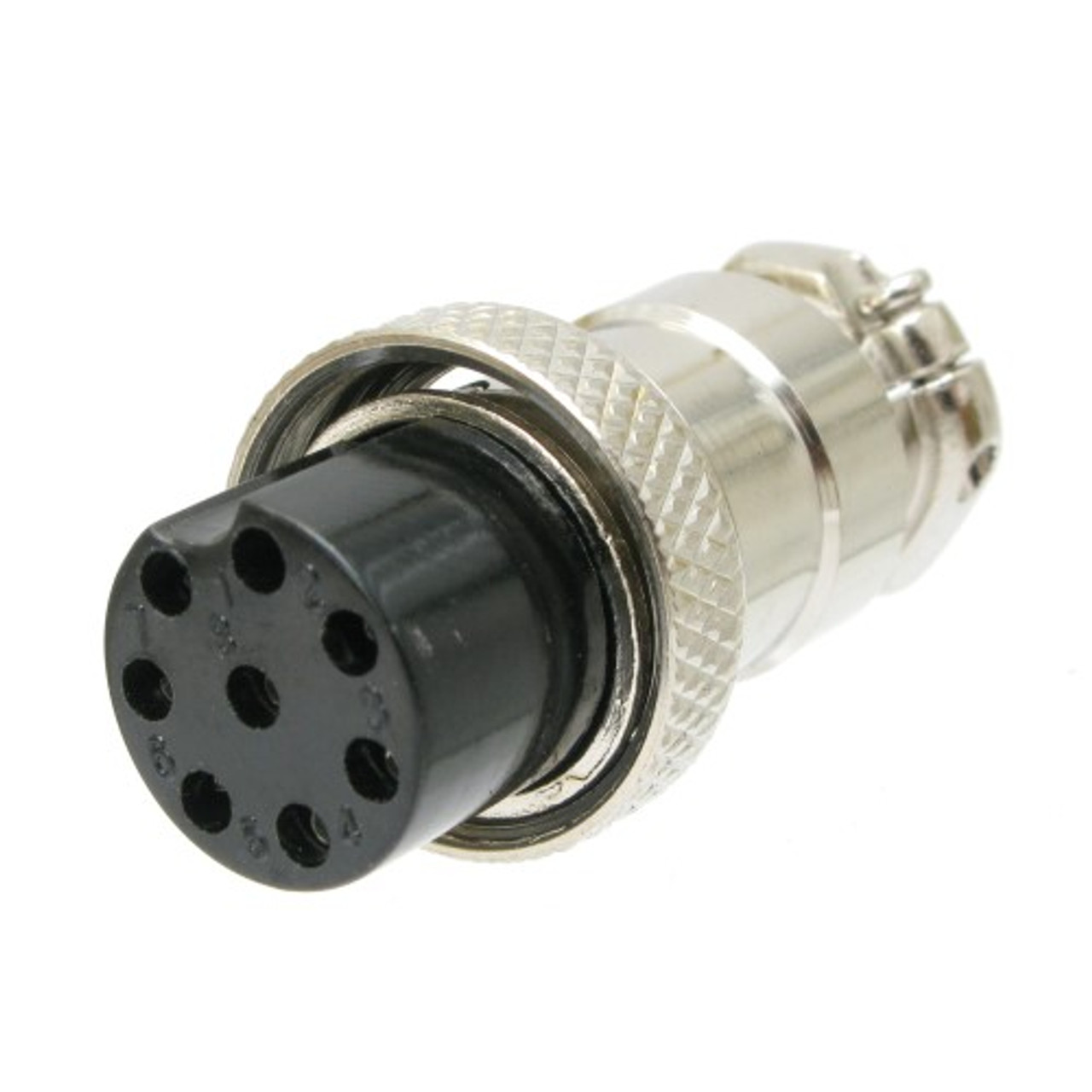 DIN-Style In-Line Microphone Connector, 8-Pin