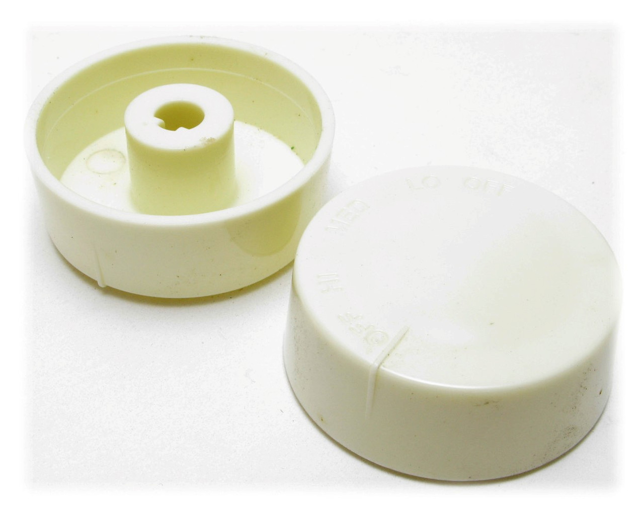 Dimmer Knob For PushOn DShaped Shaft, Almond
