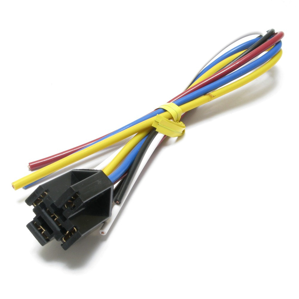 Automotive Relay Socket, 5-Pin, SPDT
