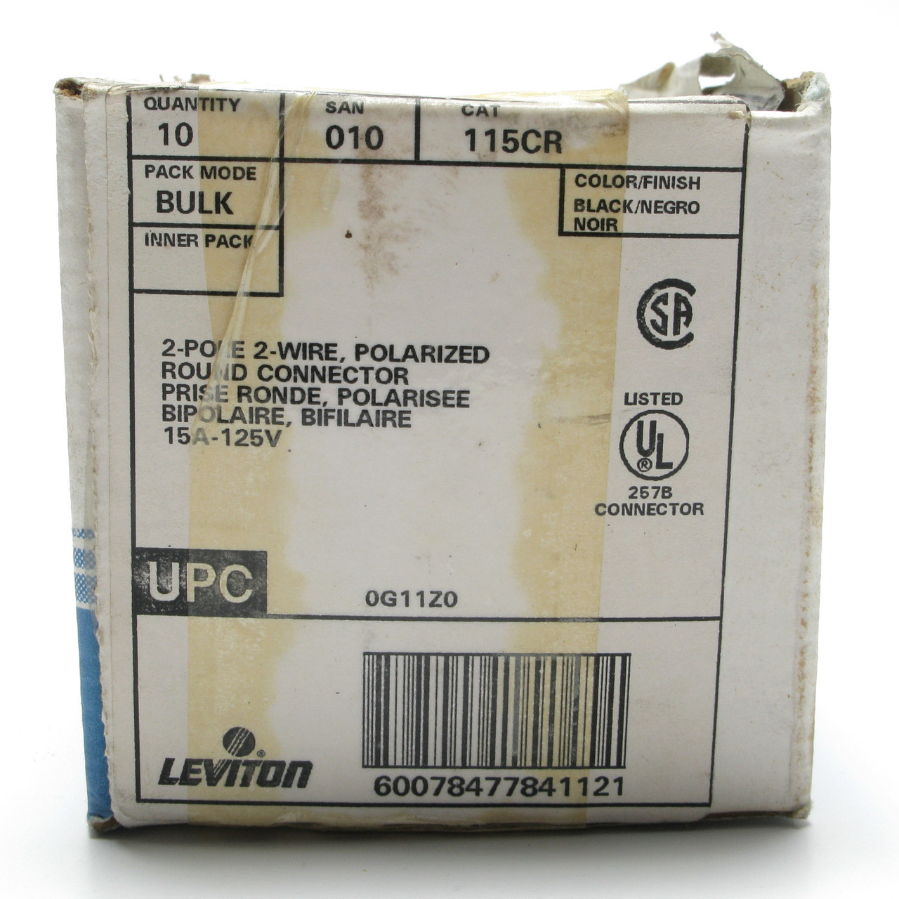 50)-Leviton 15A 125V Connettore Cavo Elettrico 3 Fili 2 Poli Uso - Foto 8