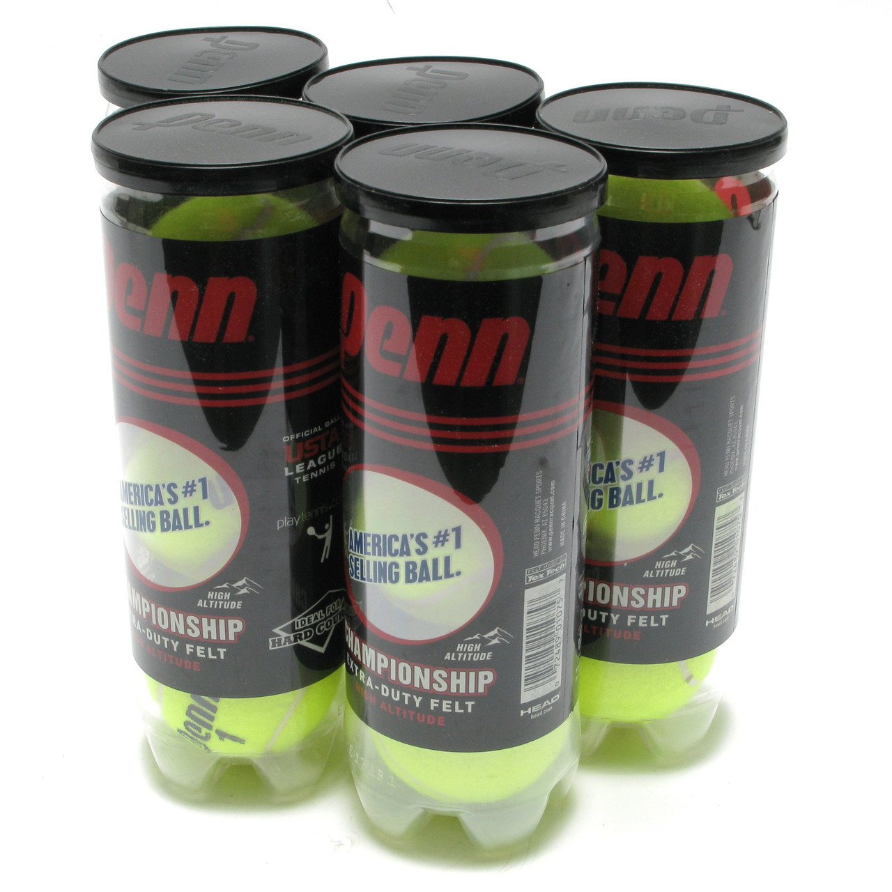 Penn Championship ExtraDuty High Altitude Tennis Balls, 15pcs