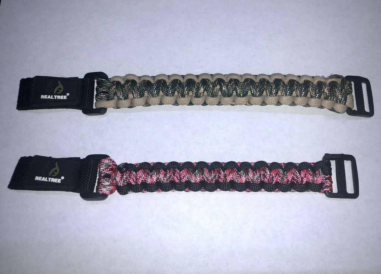 Realtree Paracord Survival Bracelet, Men & Womens Set