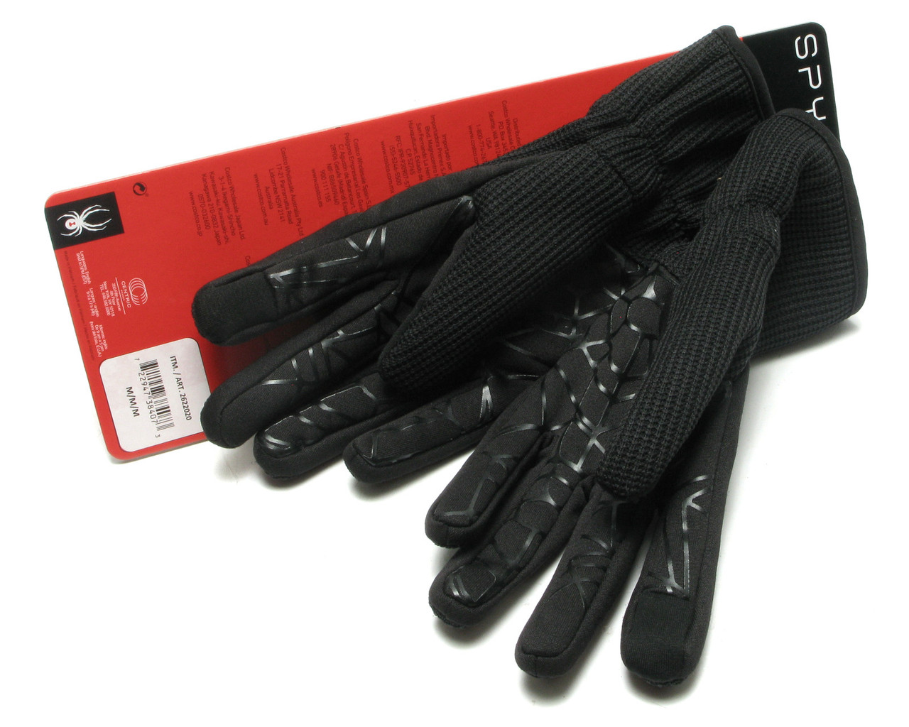 Spyder Core Conduct Gloves, Black, Size Medium