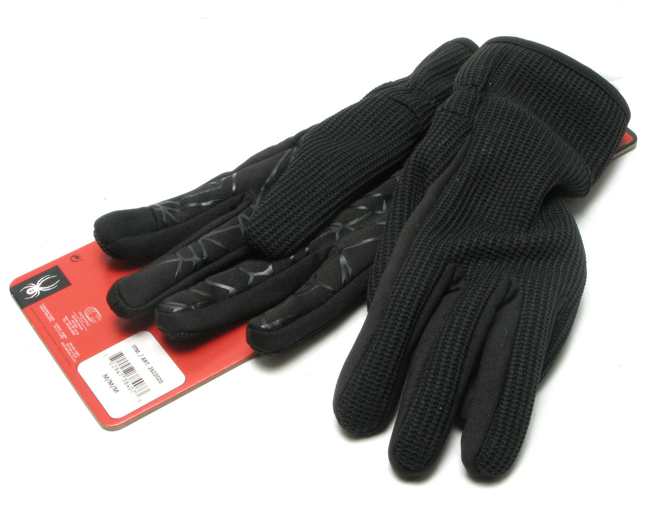 Spyder Core Conduct Gloves, Black, Size Medium