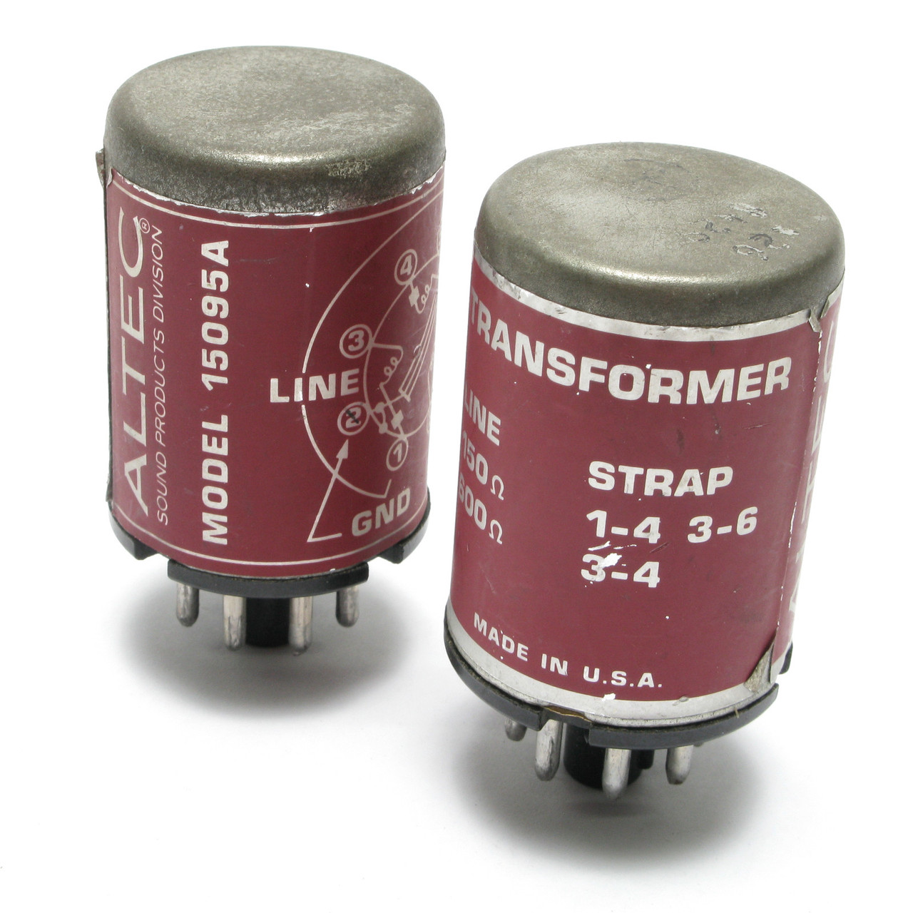 Altec 15095A Plug-In Line Transformer, 2pc Lot