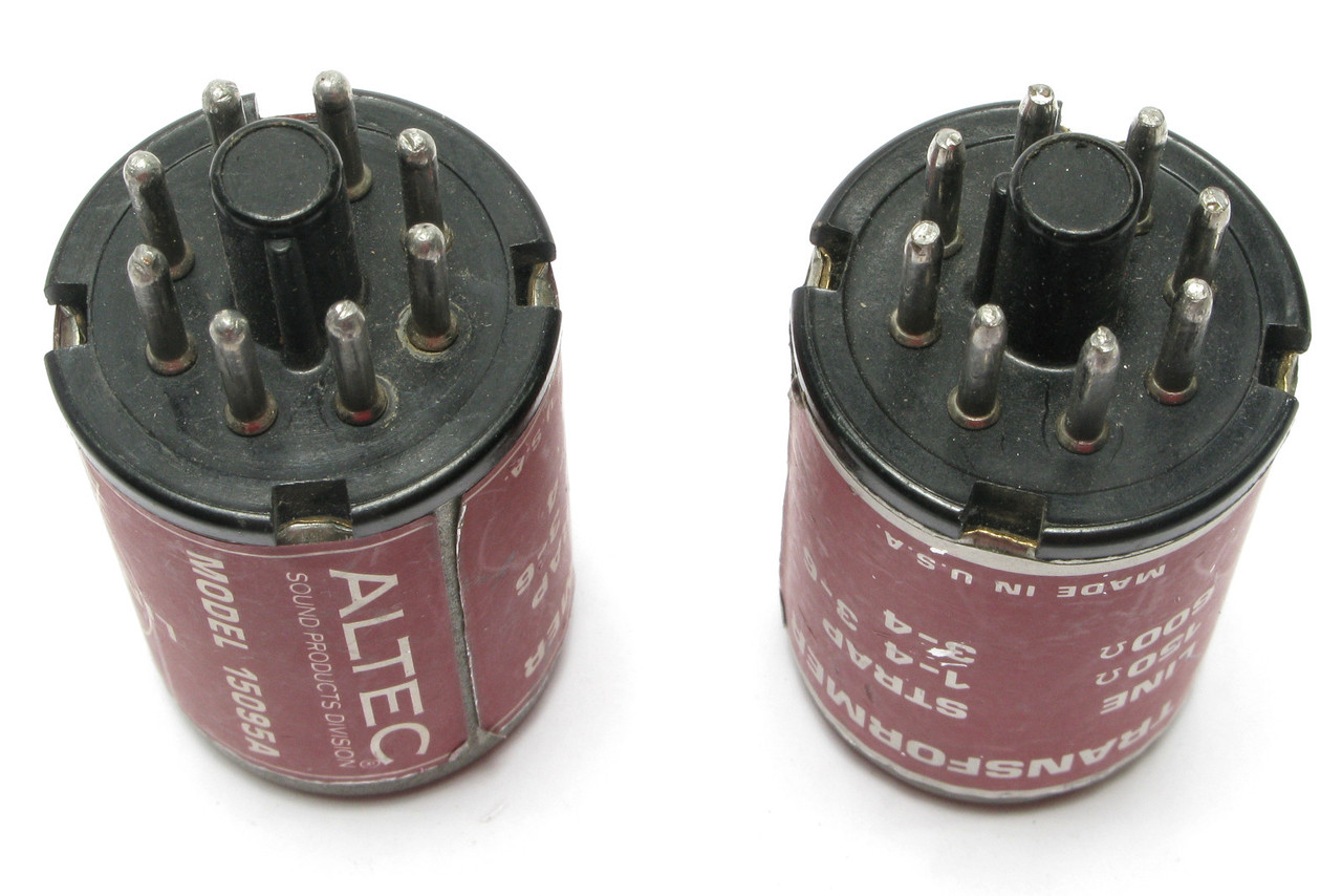 Altec 15095A Plug-In Line Transformer, 2pc Lot